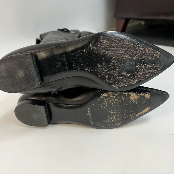 Dior Black Over the Knee Boots - Picture 6 of 16